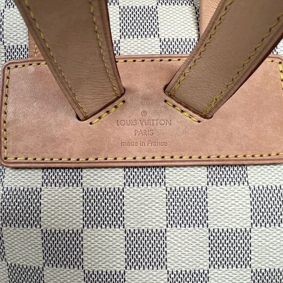 Louis Vuitton Sperone Backpack White Leather Damier Azur, Pink Lining - Picture 5 of 14